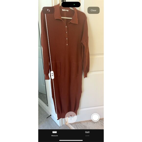 Natural Life Long Sleeve Rib Knit Maxi Sweater Dress Size S/M G10 - Picture 7 of 8